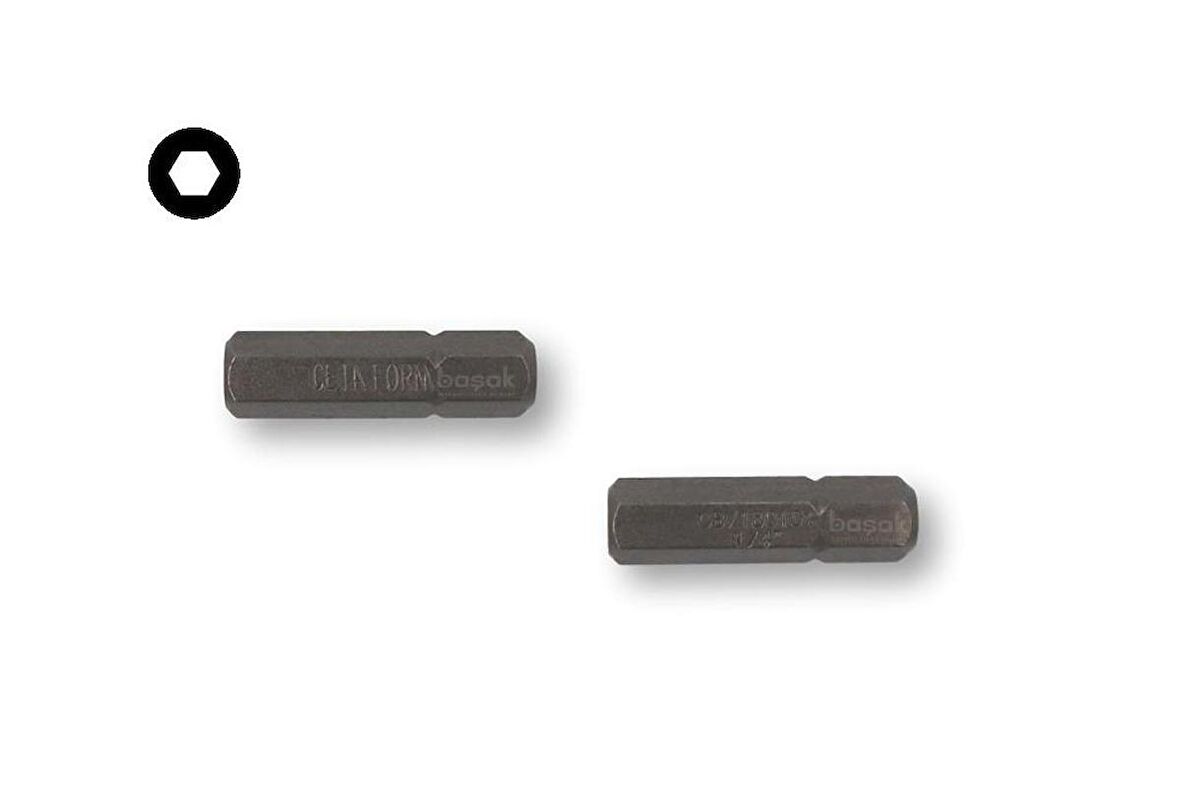 Ceta Form 1/4" x 25 mm Allen Uçlu Bits CB/180104