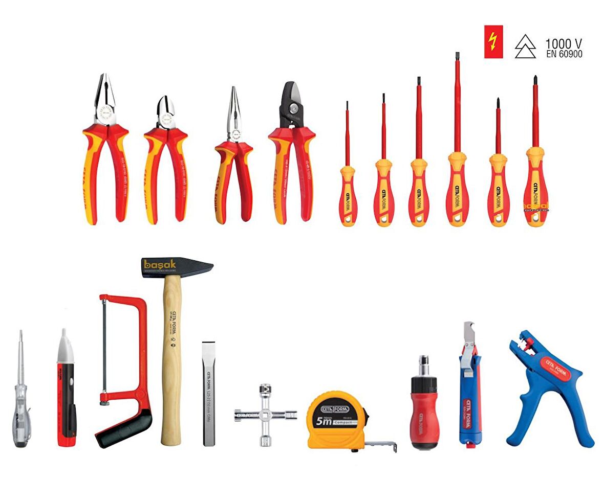 Ceta Form 31 Parça Raptor Çantalı Elektrikçi Alet Seti G99-0431A32