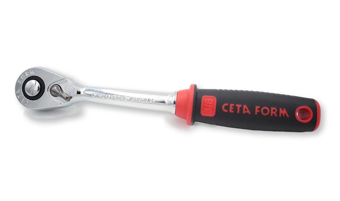 Ceta Form C11-14N 3/8" Düğmeli Cırcır Kolu (Açılı Gövde)