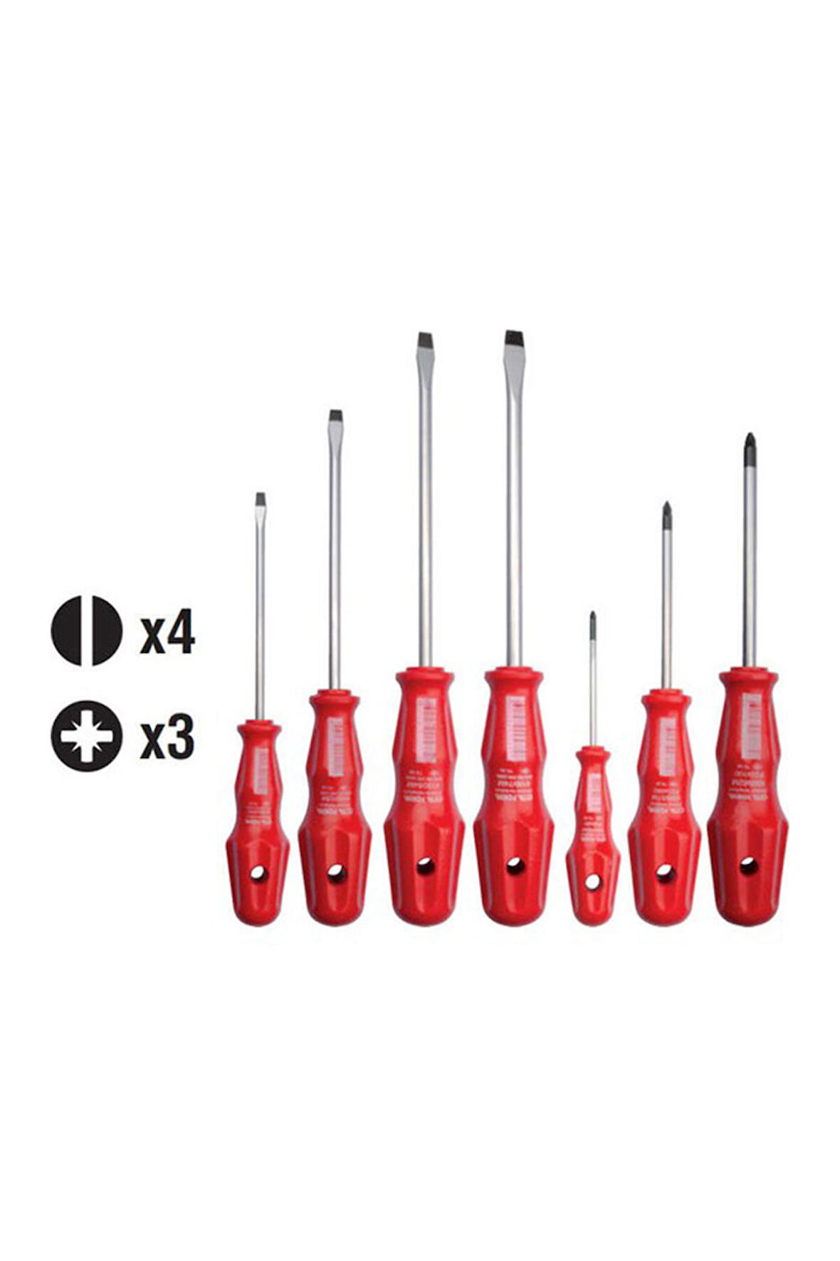 Ceta Form 7 Parça Torex Tornavi̇da Takımı - Düz/pozi̇driv