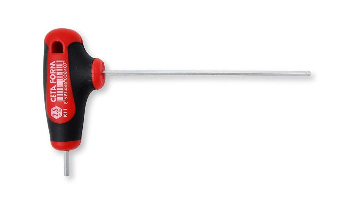 Ceta Form 2.5 mm T Saplı Topbaşlı Allen K11-025-100