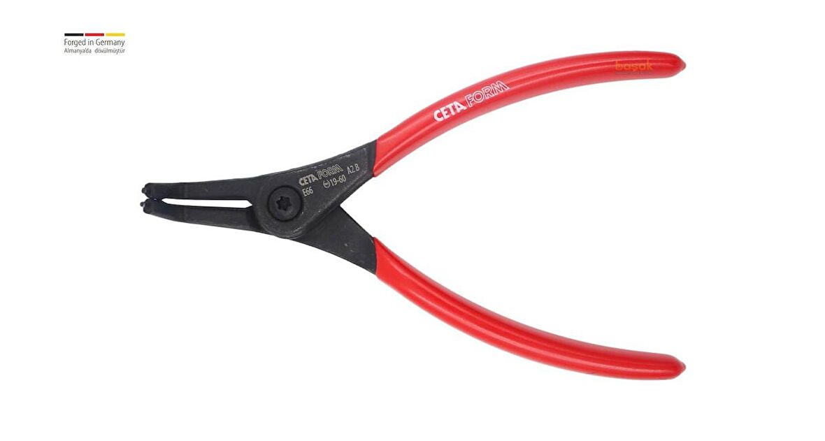Ceta Form 180 mm Dış Segman Pensesi Eğri Uçlu-Yaylı E66-44-0180