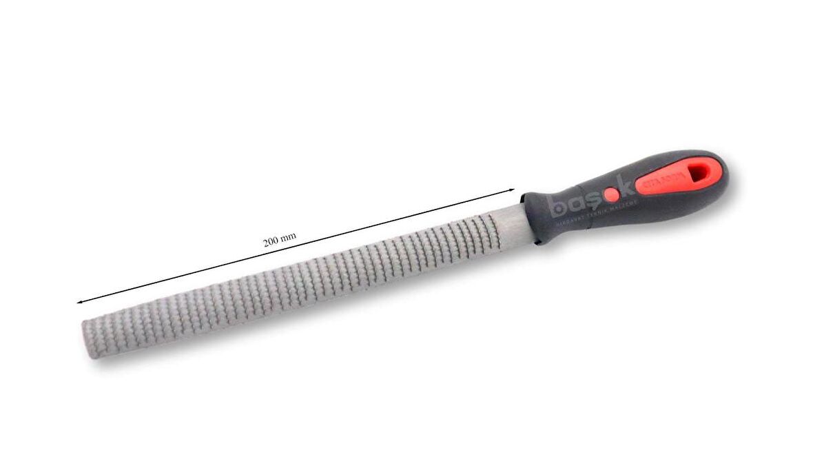 Ceta Yarım Yuvarlak Törpü Kalın Diş 200mm Ergonomik Saplı 