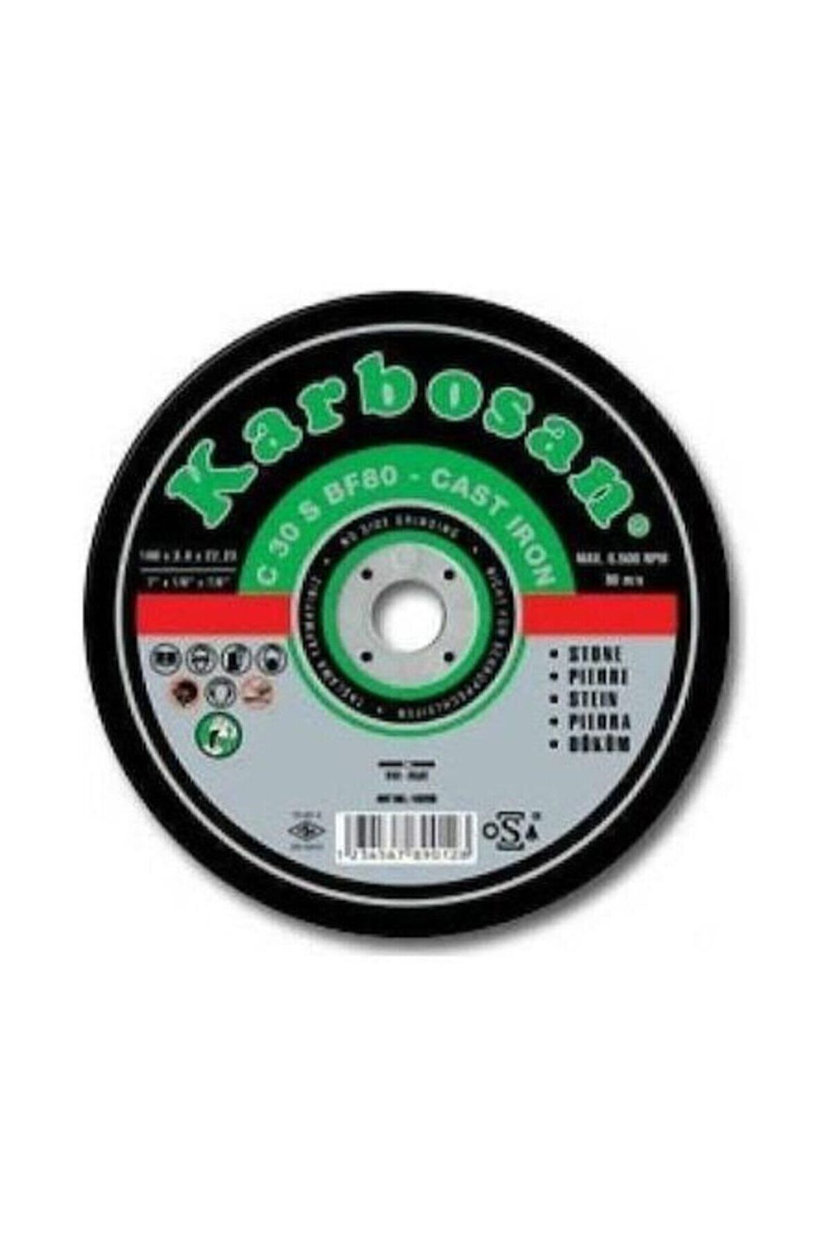 Karbosan Mermer Kesme Taşı 180X3X22 Mm