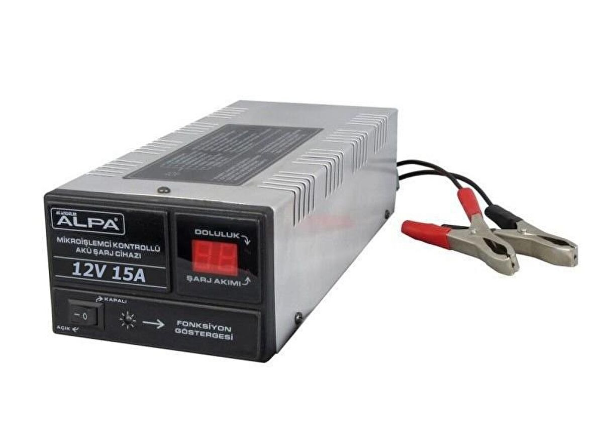 ALPA 12Volt 15Amper Mikroişlemci Kontrollü Akü Şarj Cihazı