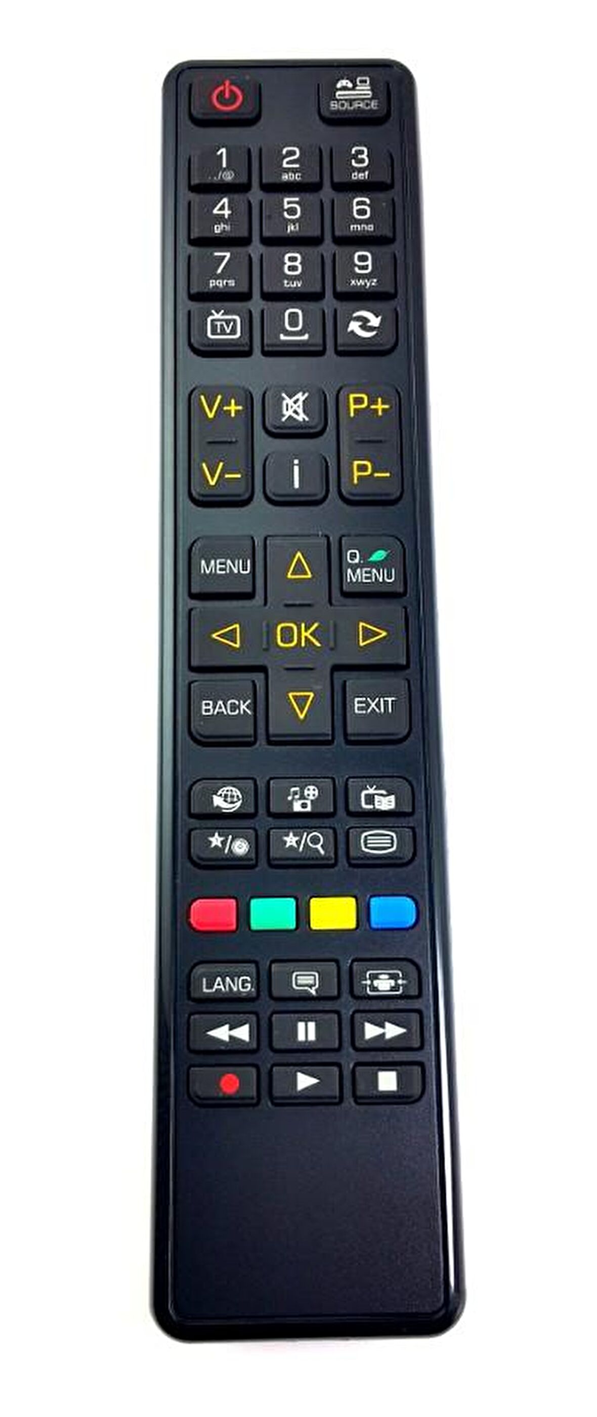 VESTEL LCD LED TV Kumanda Turuncu Tuşlu LCD-573
