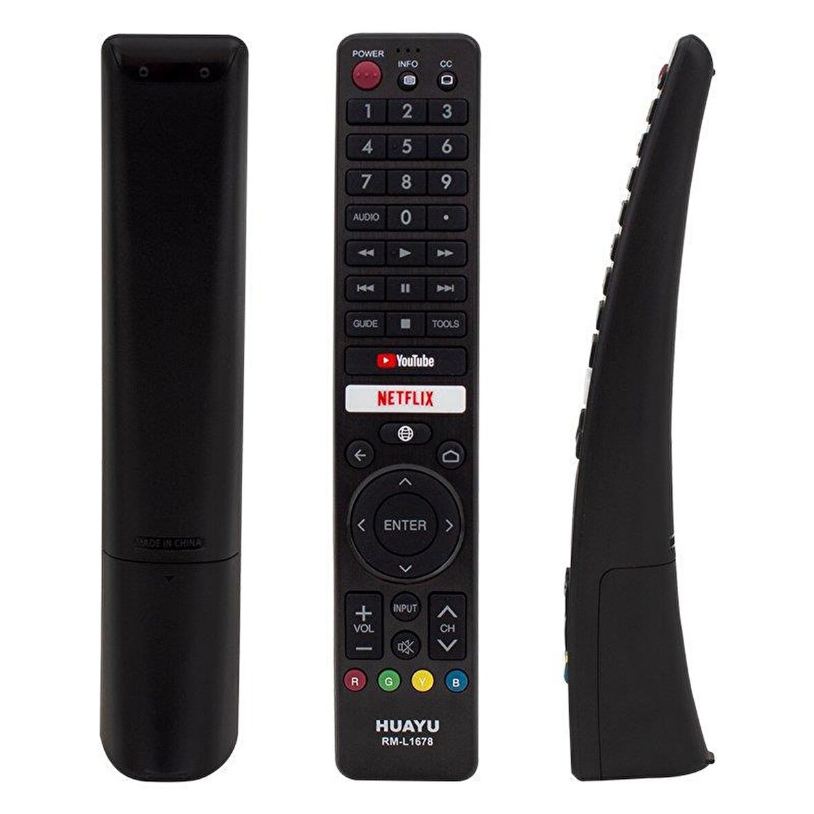 Sharp Netflix-Youtube Tuşlu Lcd-Led Tv Kumanda Huayu RM-L1678