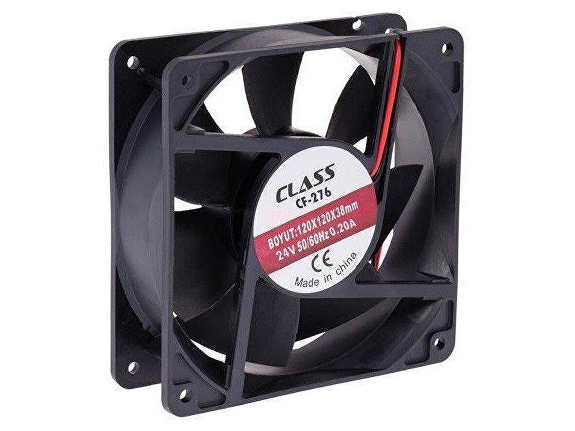 Class 120x120x38mm DC 24Volt Fan - 1Adet