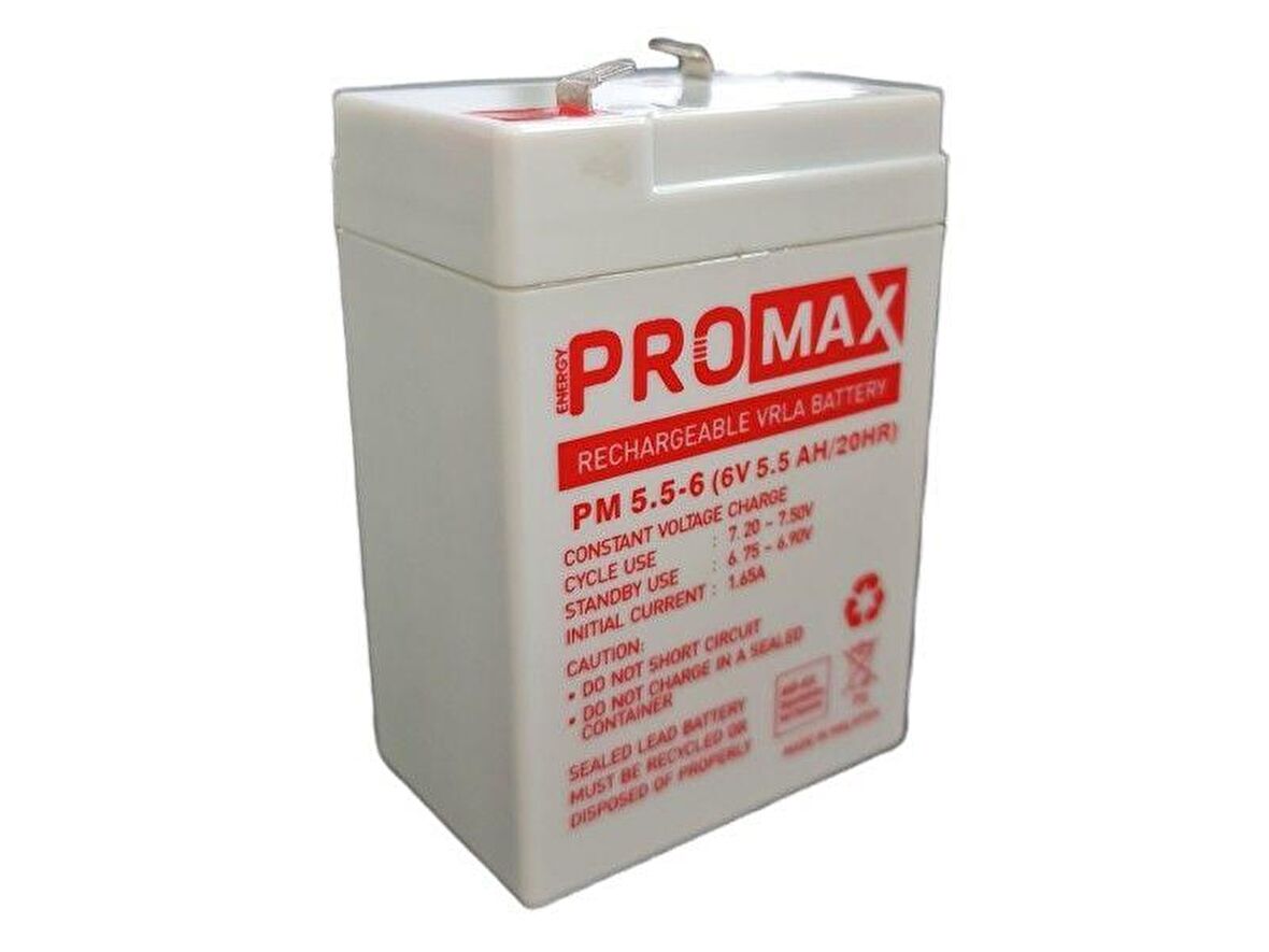 Energy Promax 6Volt 5.5Amper Akü 6V 5.5AH