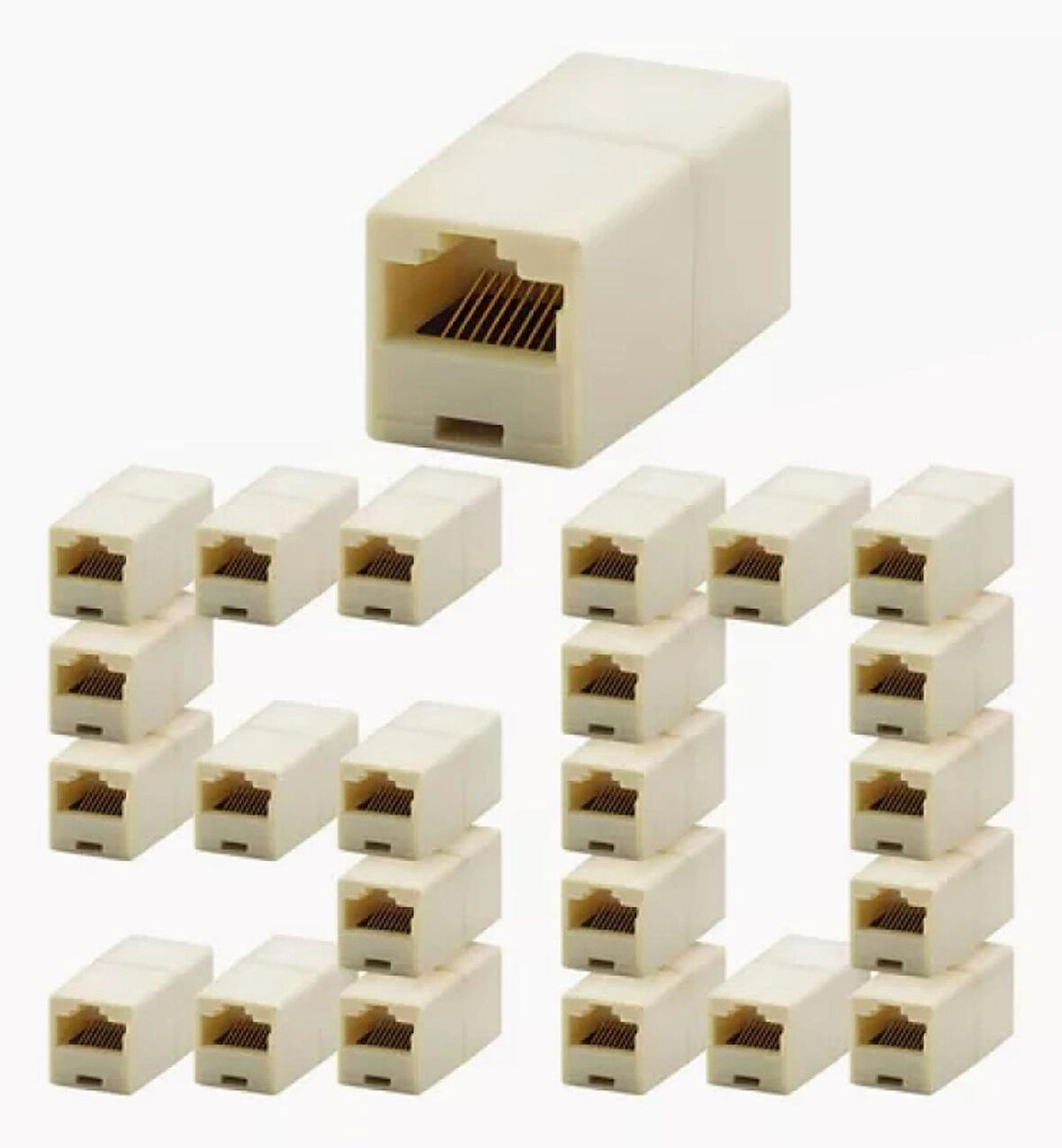 Hadron hd4062 50li Adsl Cat5 Cat6 Rj45 Dişi dişi-RJ45 Birleştirici-İnternet kablo uzatma ara adaptör RJ45 Ara aparat 50 adet