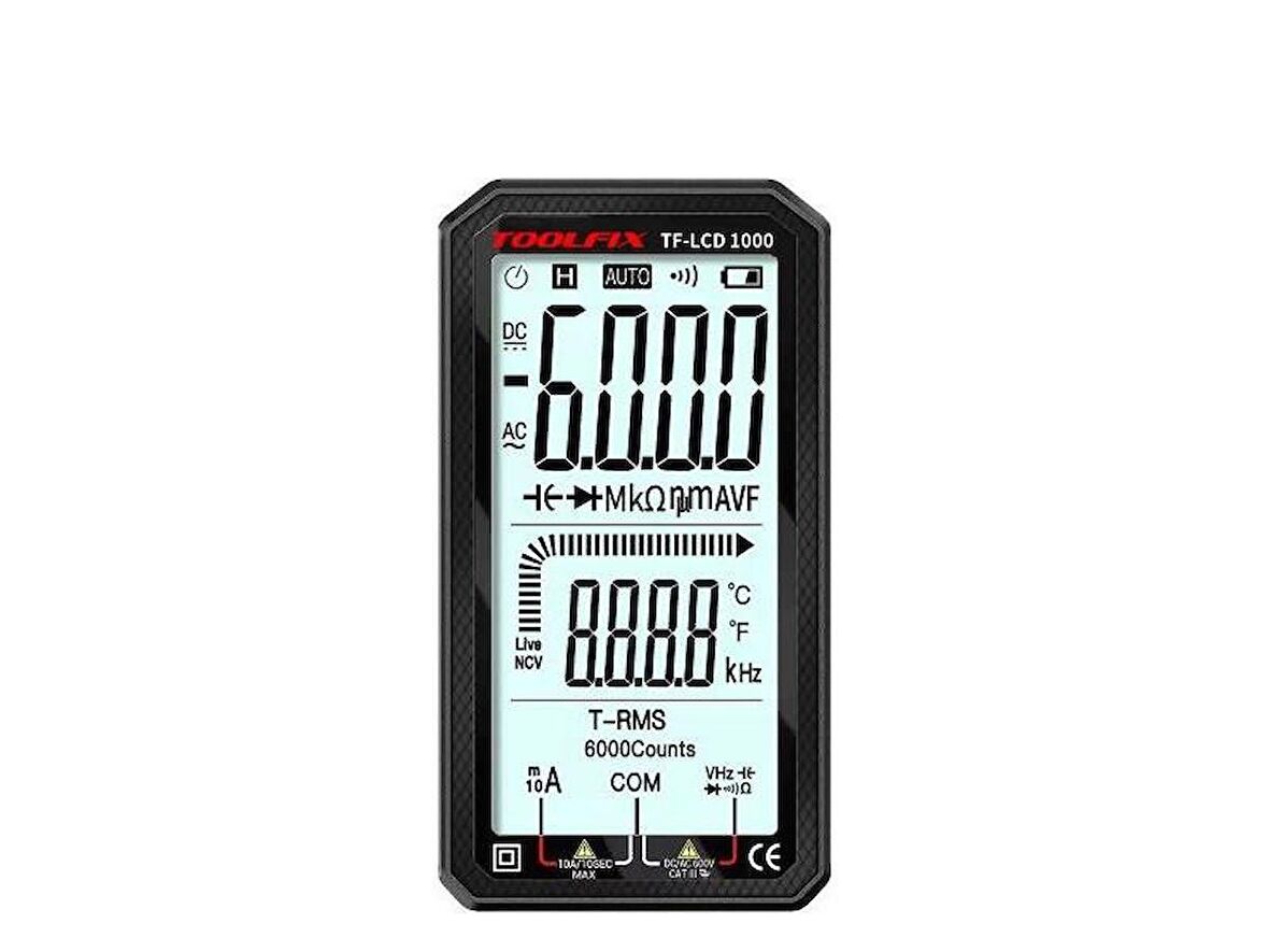 TOOLFIX TF-LCD1000 Full Dijital Multimetre