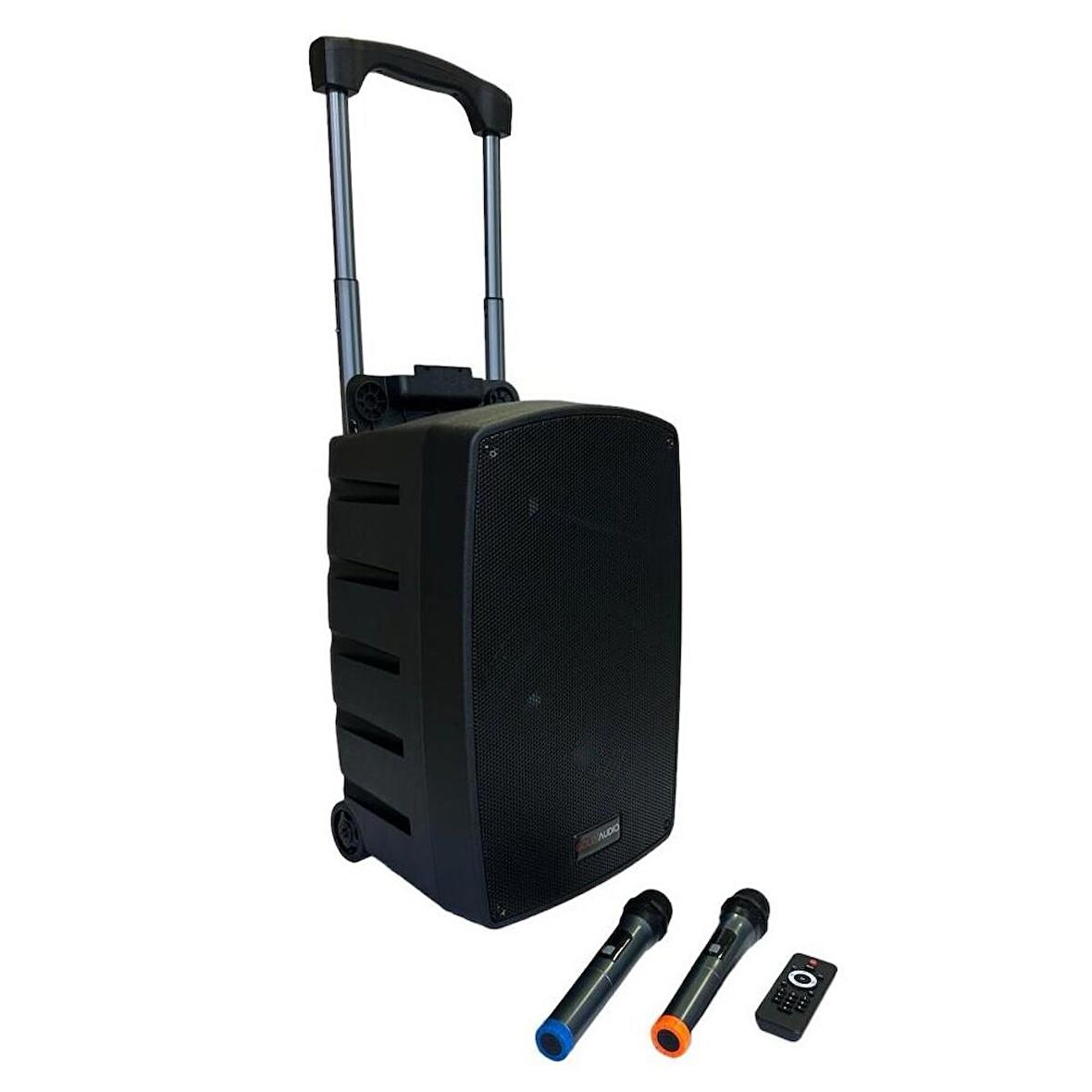 GoldAudio PA2312-EE Portatif Taşınabilir Ses Sistemi 300Watt 2xEl Telsiz Mikrofonlu