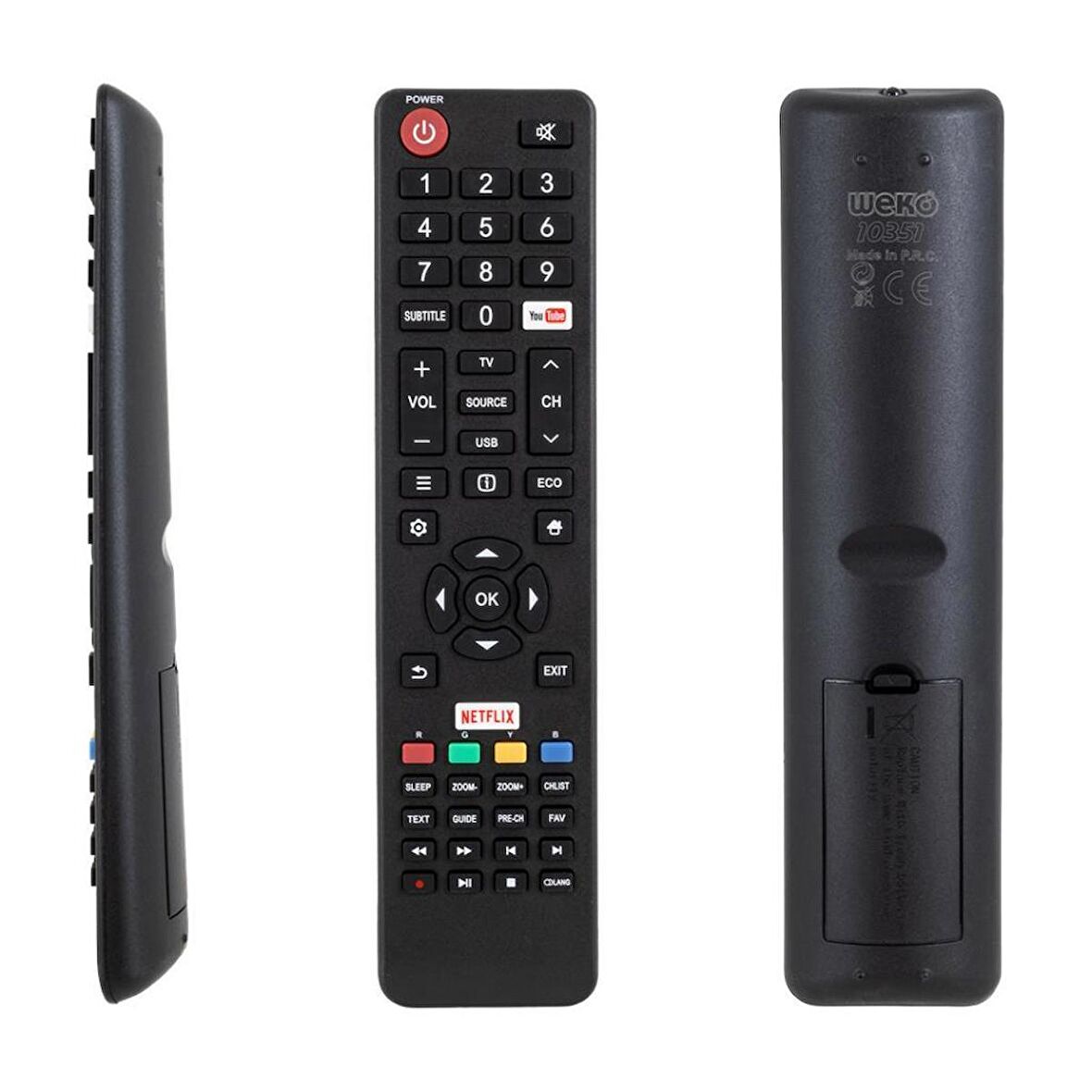 Tesla 06-532W54-TLA1XS Youtube-Netflix Tuşlu LED TV Kumandası