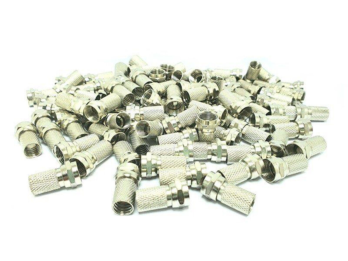 GESİ UJ-12010 RG6U6 Geniş F Konnektör 20mm - 100Adet