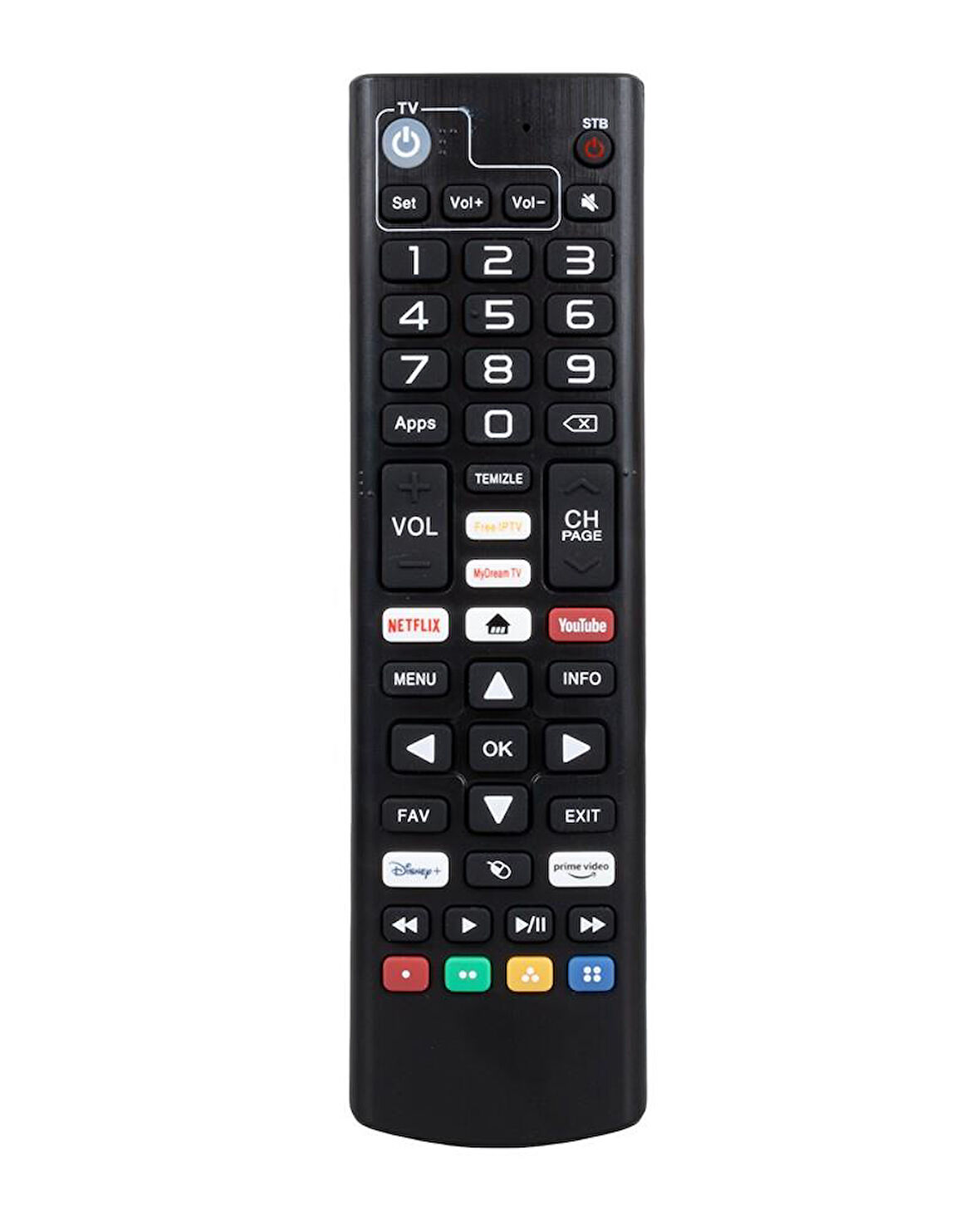 Dreamstar i1 Androidbox Kumanda Netflix-Youtube-Prime Video Tuşlu