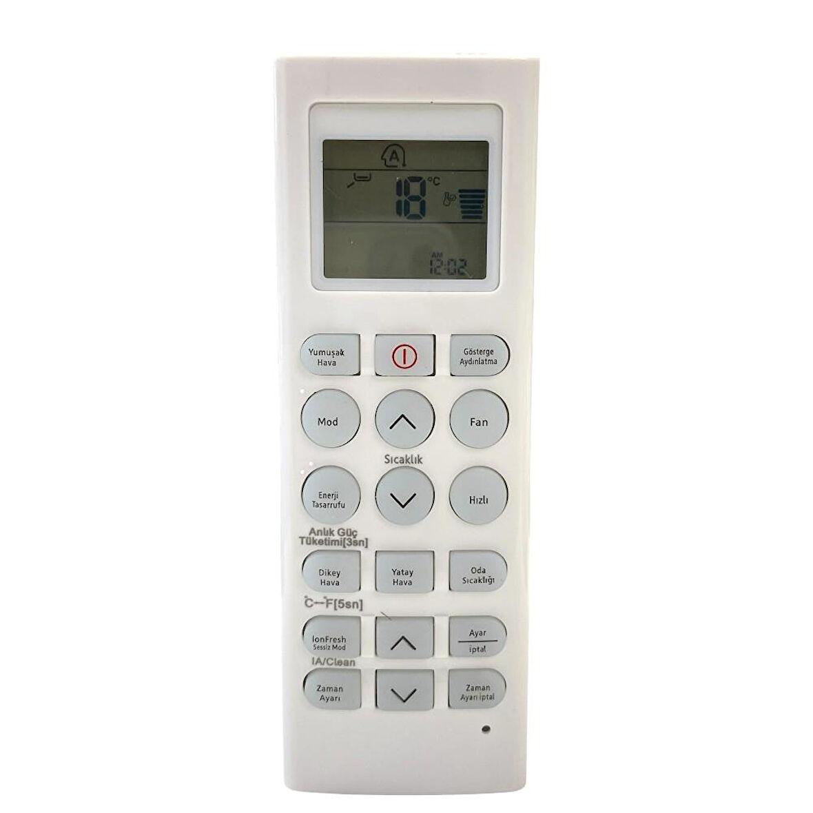 Arçelik Klima Kumandası - Türkçe Tuş takımlı