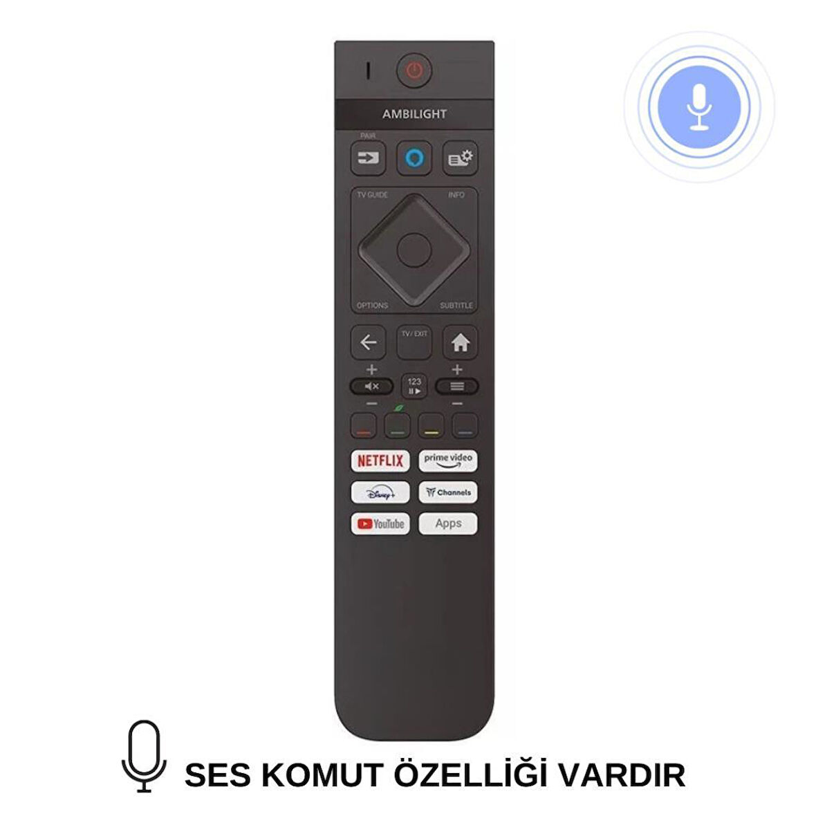 PHILIPS The One The Xtra Serisi Amblight Tv Kumanda - Ses komutlu