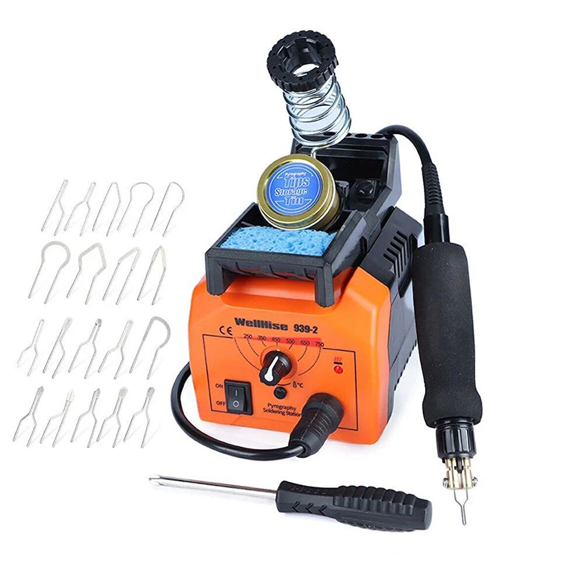 WellHise WH-939-2 Ahşap Yakma İstasyonu Tek Kollu - 20Uçlu