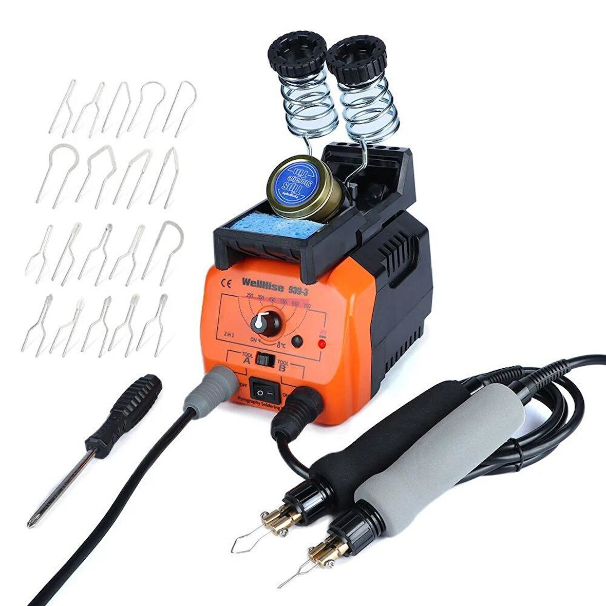 WellHise WH-939-3 Ahşap Yakma İstasyonu Çift Kollu - 20Uçlu