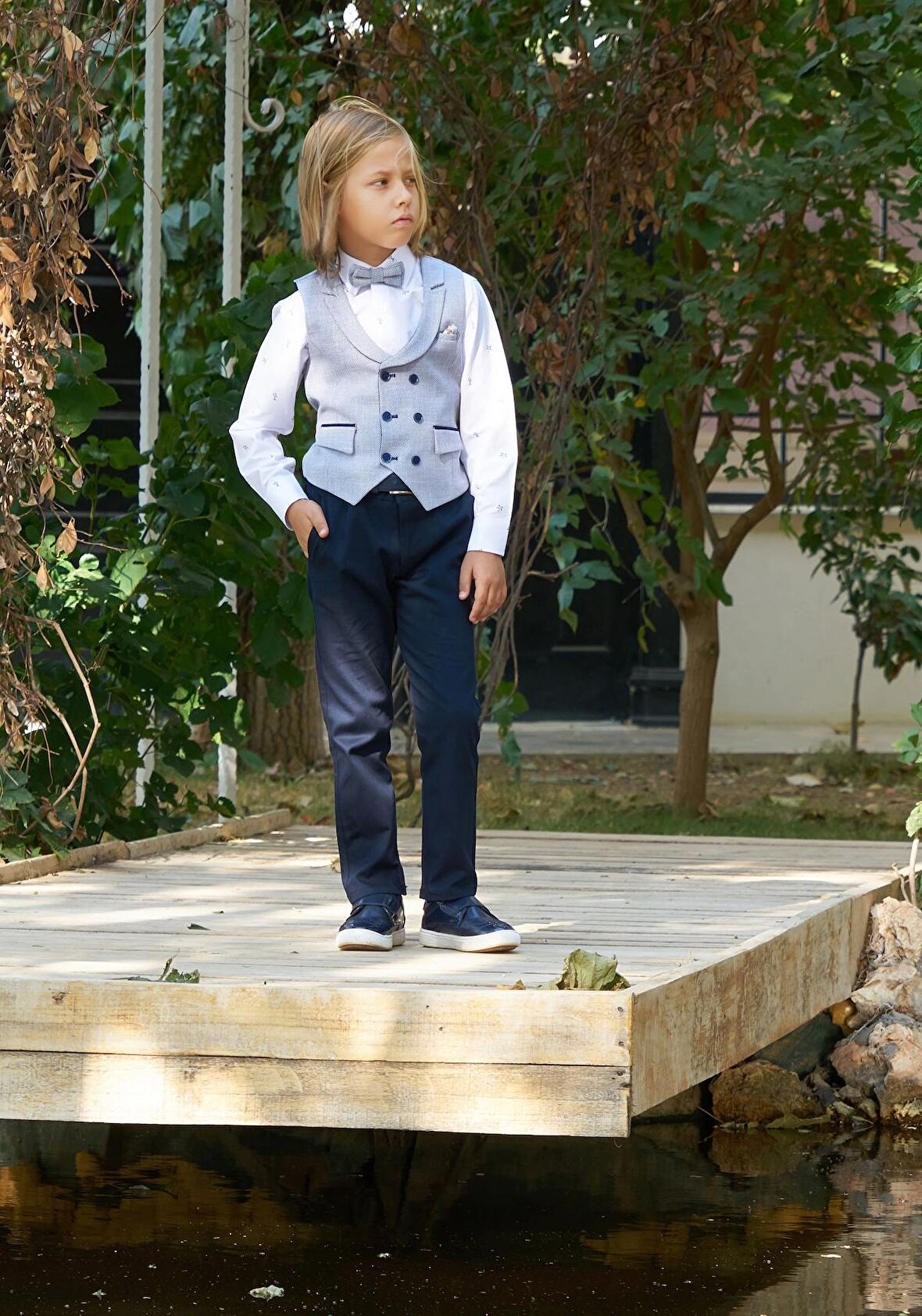 Erkek Çocuk Yelekli Takım Elbise