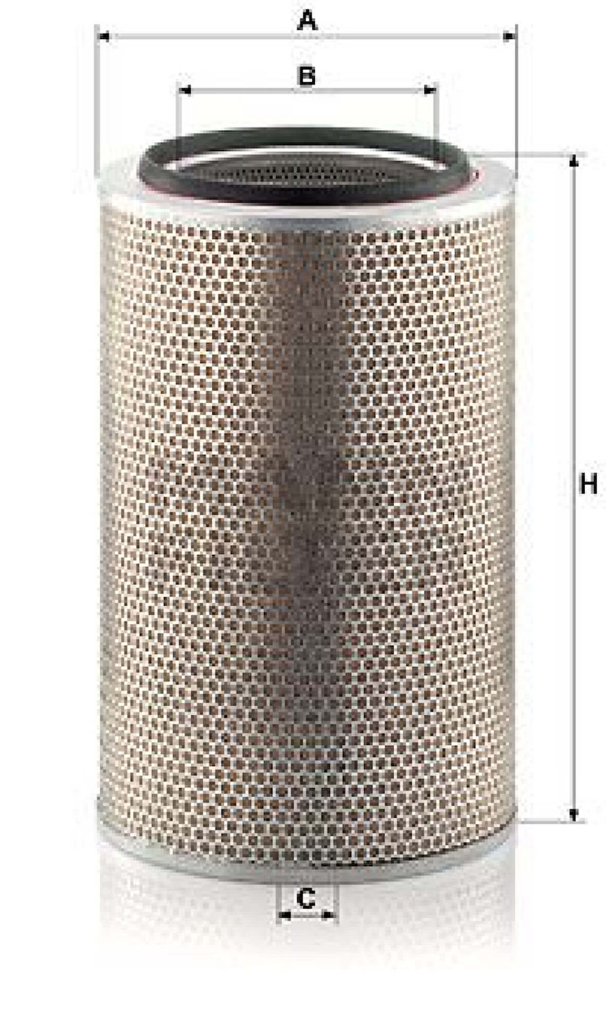 Mercedes Truck Hava Filtresi Mercedes Sk 1838-1840-1844-1850-1935-2538-2544-2635-2638-3538 O403-O404 - Mann C301537