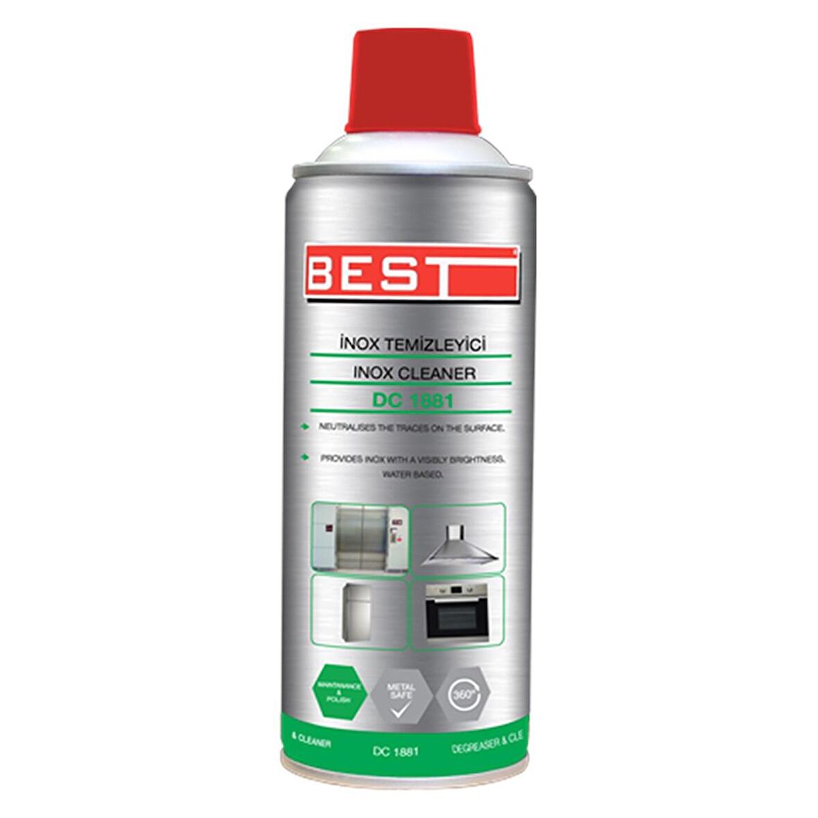 BEST SPREY İNOX TEMİZLEYİCİ 400 ML