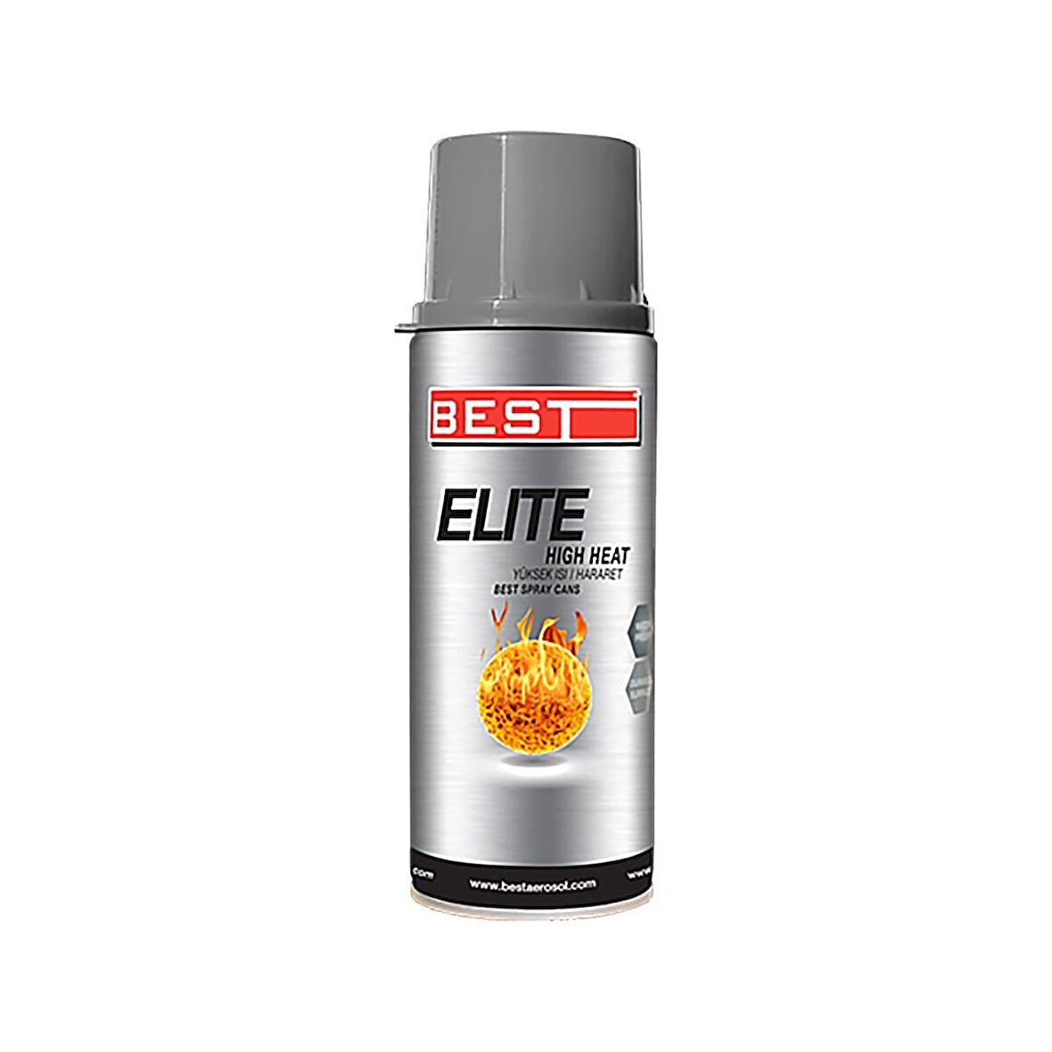 Best Elite 300C Isıya Dayanıklı Gümüş Sprey Boya 400Ml