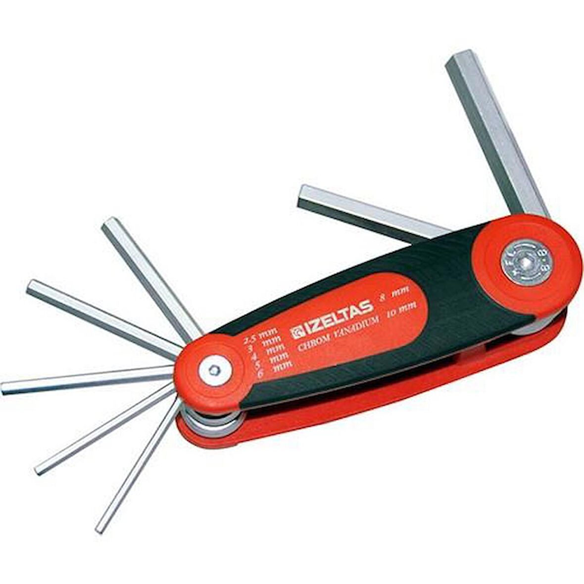İzeltaş Kaset Allen Anahtar Takımı 7 Parça 2,5-10mm- 4912003107