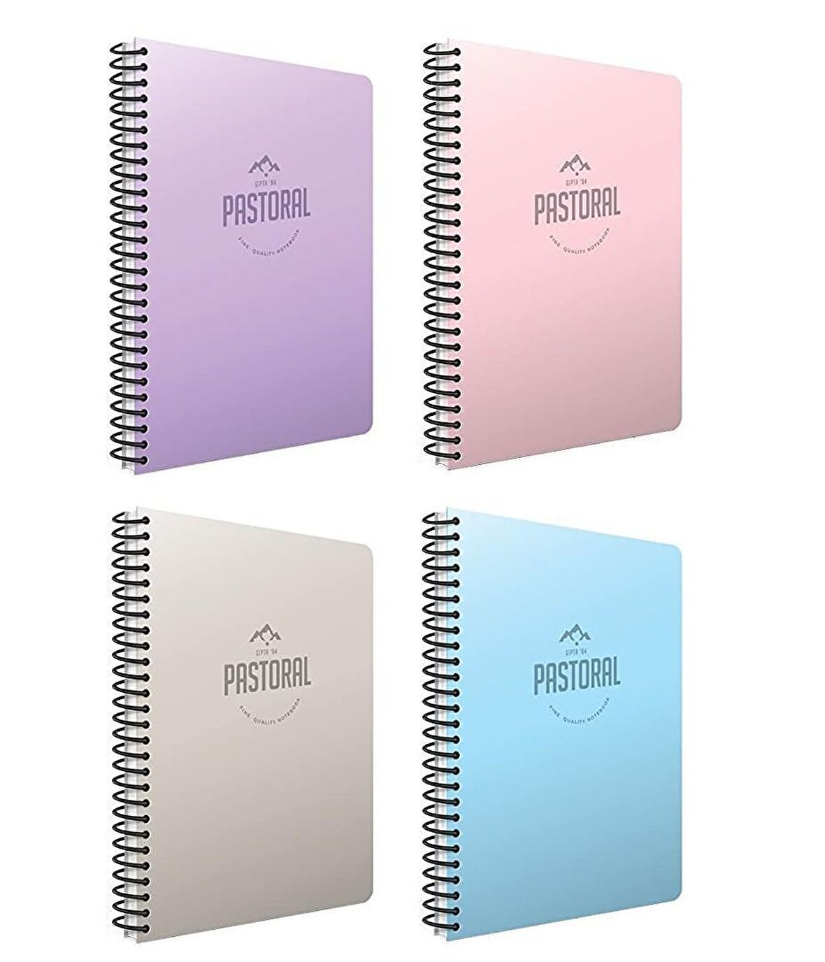 Gıpta Pastoral A4 96 Yaprak Plastik Kapak Spiralli 2 Kareli + 2 Çizgili Defter
