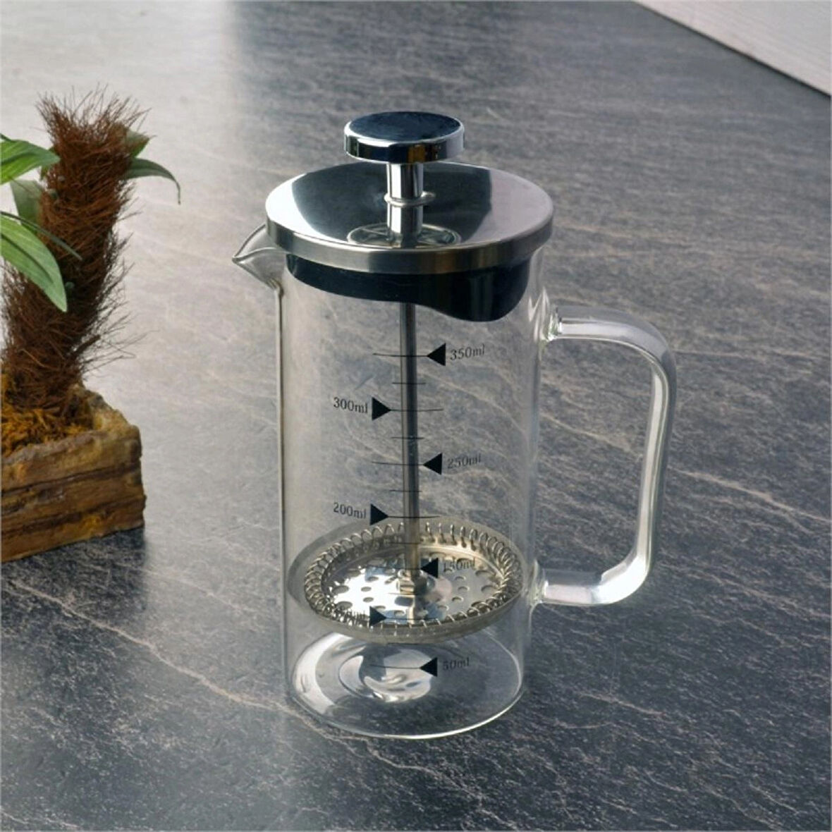 Metal Kapaklı French Press 350 ml
