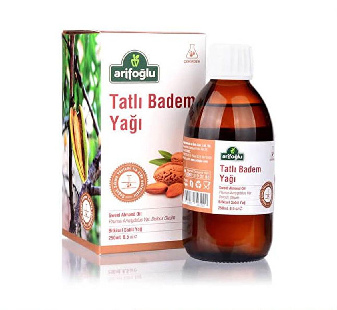 Arifoğlu Tatlı Badem Yağı 250 ML (Soğuk Sıkım)