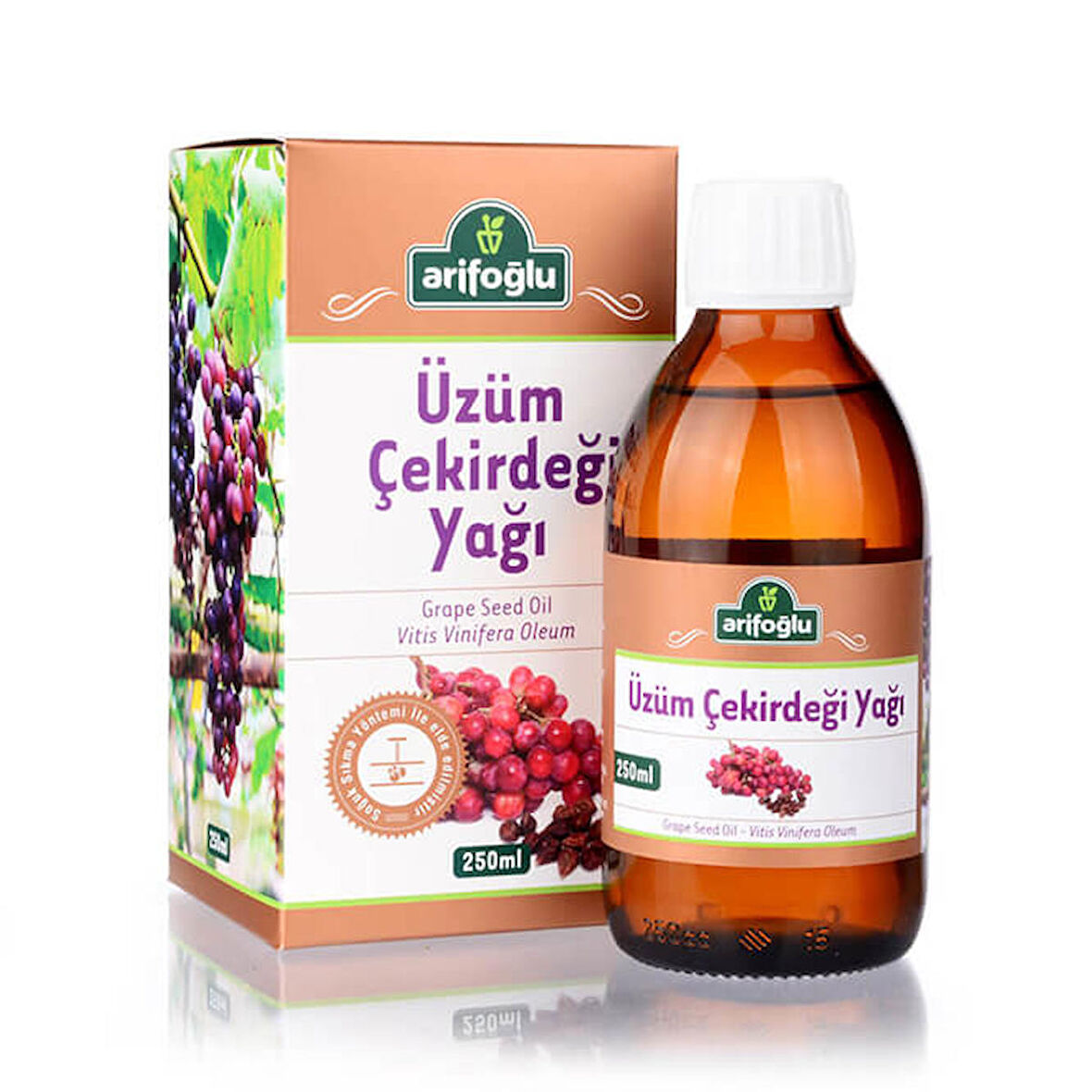 Arifoğlu Üzüm Çekirdeği Yağı Soğuk Sıkım 250ml