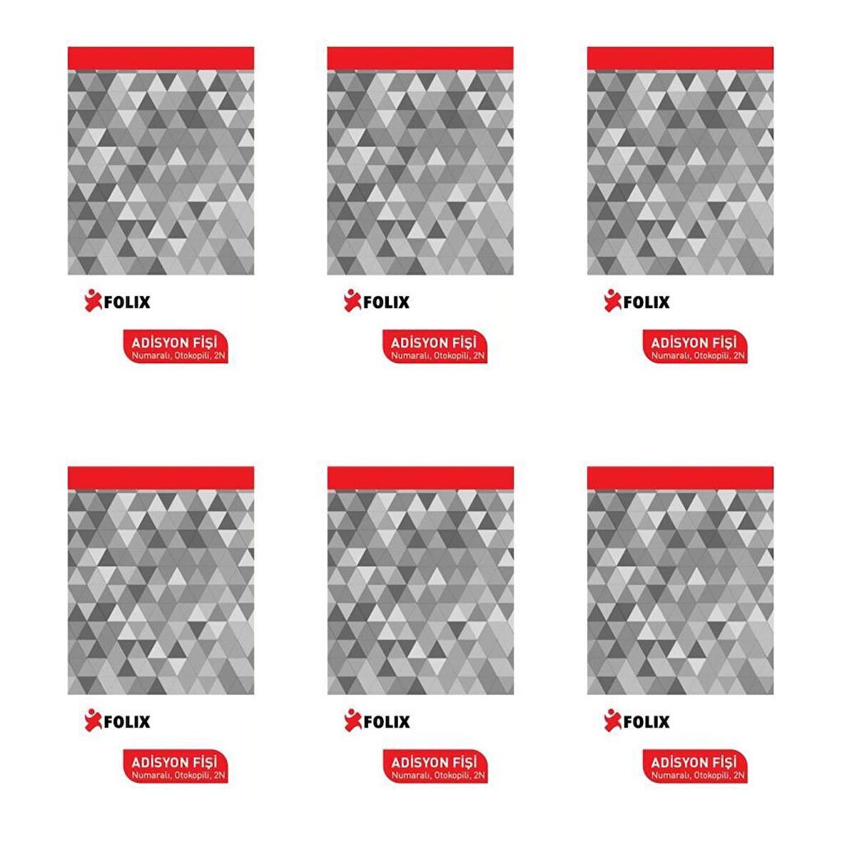 Folix Adisyon Fişi 2 Nüsha Otokopili 50 Yaprak 6'LI