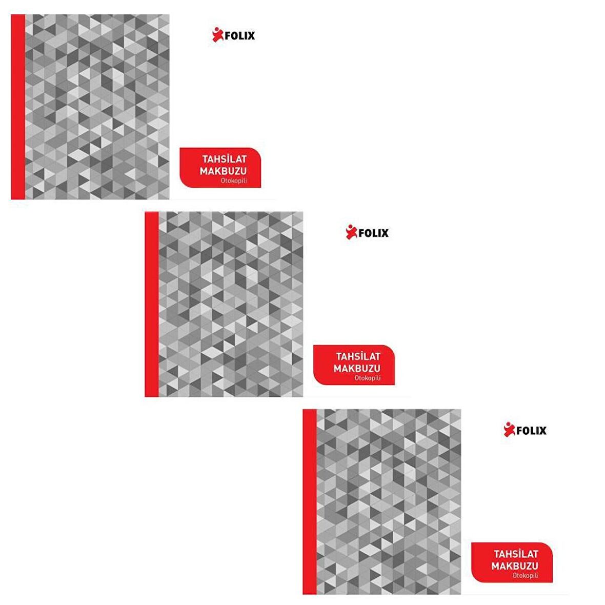 Folix Tahsilat Makbuzu 14 x 20 cm 2-50 2 Nüsha Otokopili 50 Yaprak 3'LÜ