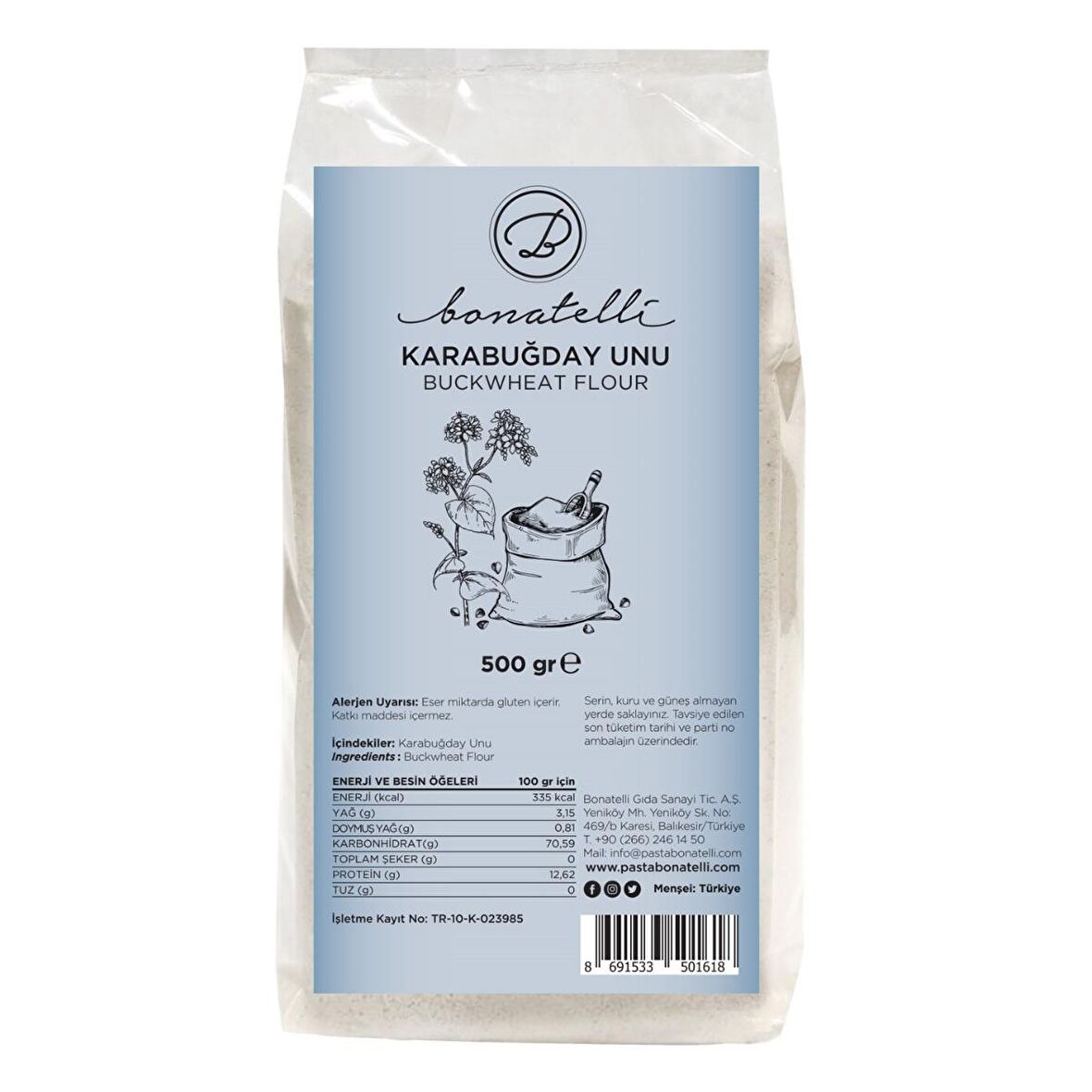 KARABUĞDAY UNU 500 GR