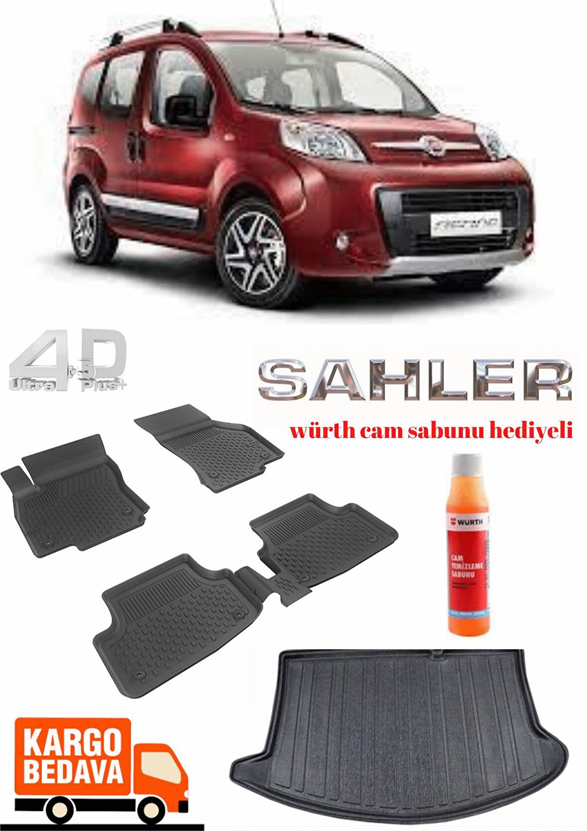 Sahler FİAT FİORİNO HAVUZ PASPAS VE BAGAJ HAVUZ TAKIMI