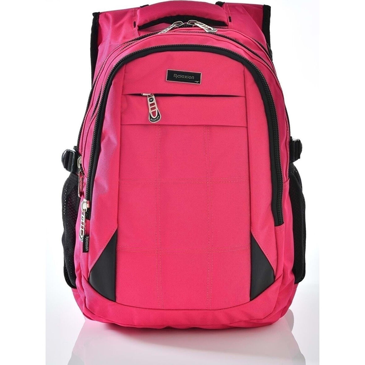 2227 Pembe Su Geçirmez Astarlı Kumaş Sırt Çantası