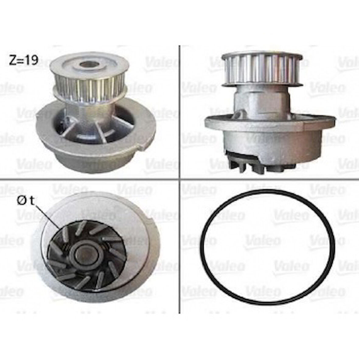 Opel Devirdaım Su Pompası Corsa B Astra F Astra Classıc X14nz 14nv C14nz 16sv X14sz C16se - Valeo 506007