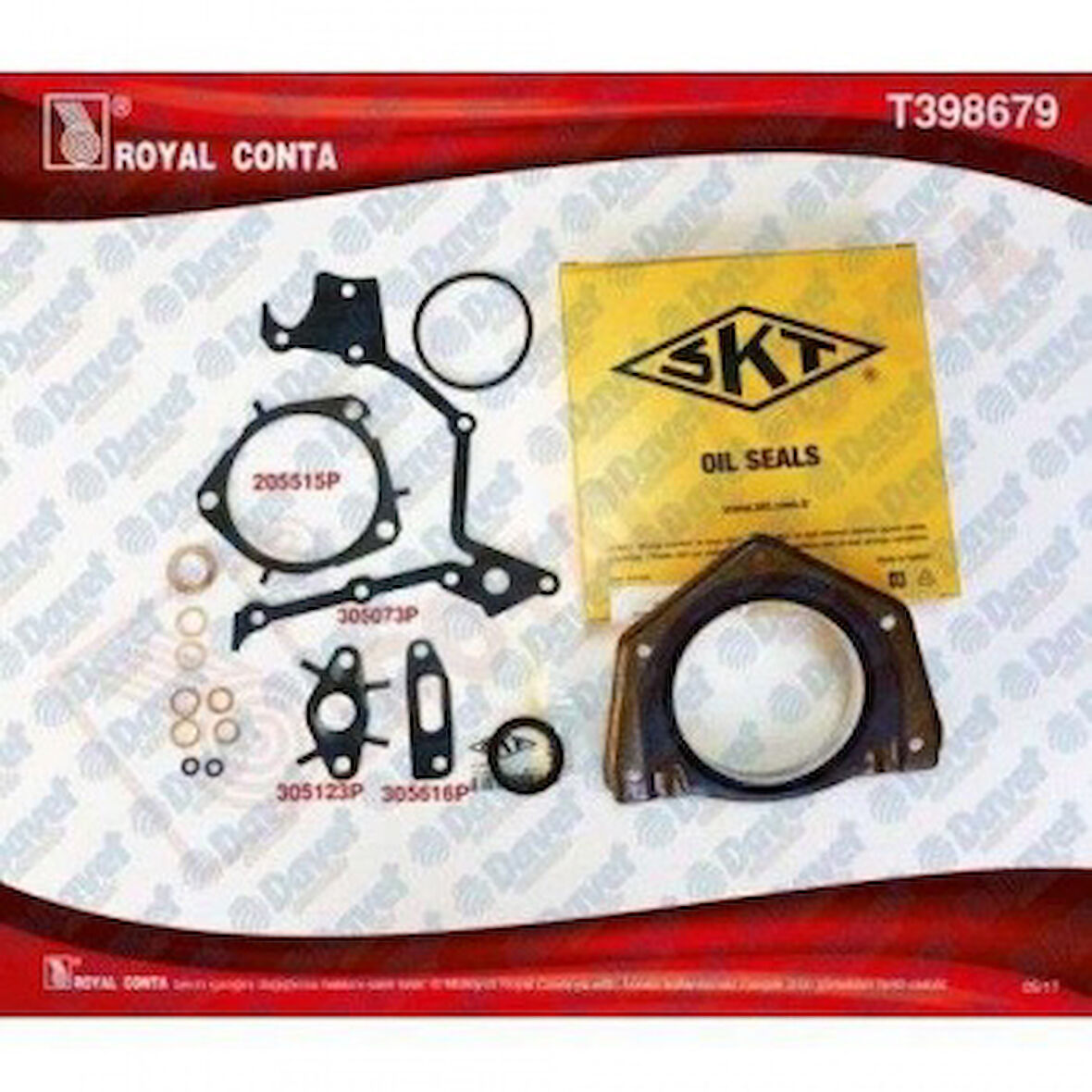 Fiat Alt Takım Contası Skt Keceli Doblo Punto Strada 1,9jtd - Royal T398679