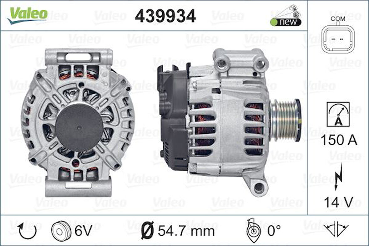 Psa Alternator  308 II-3008-508 II-5008-C4 Picasso II 1.6thp - Valeo 439934