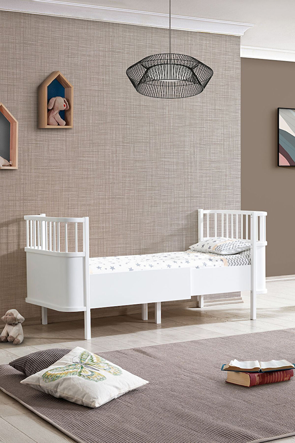 Mdf Beşik, Bella Büyüyen Beşik 90x120 1 Adet Comfort Yatak