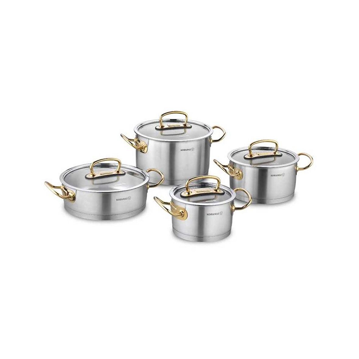 Korkmaz Proline 8 Parça Gold Tencere Seti A1148