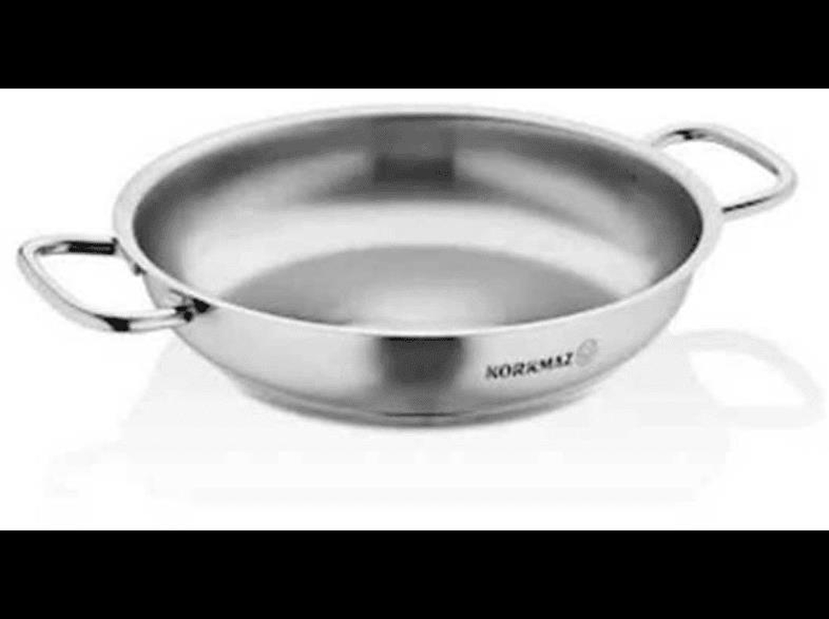 Korkmaz Proline 24 cm Paslanmaz Çelik Sahan Tava