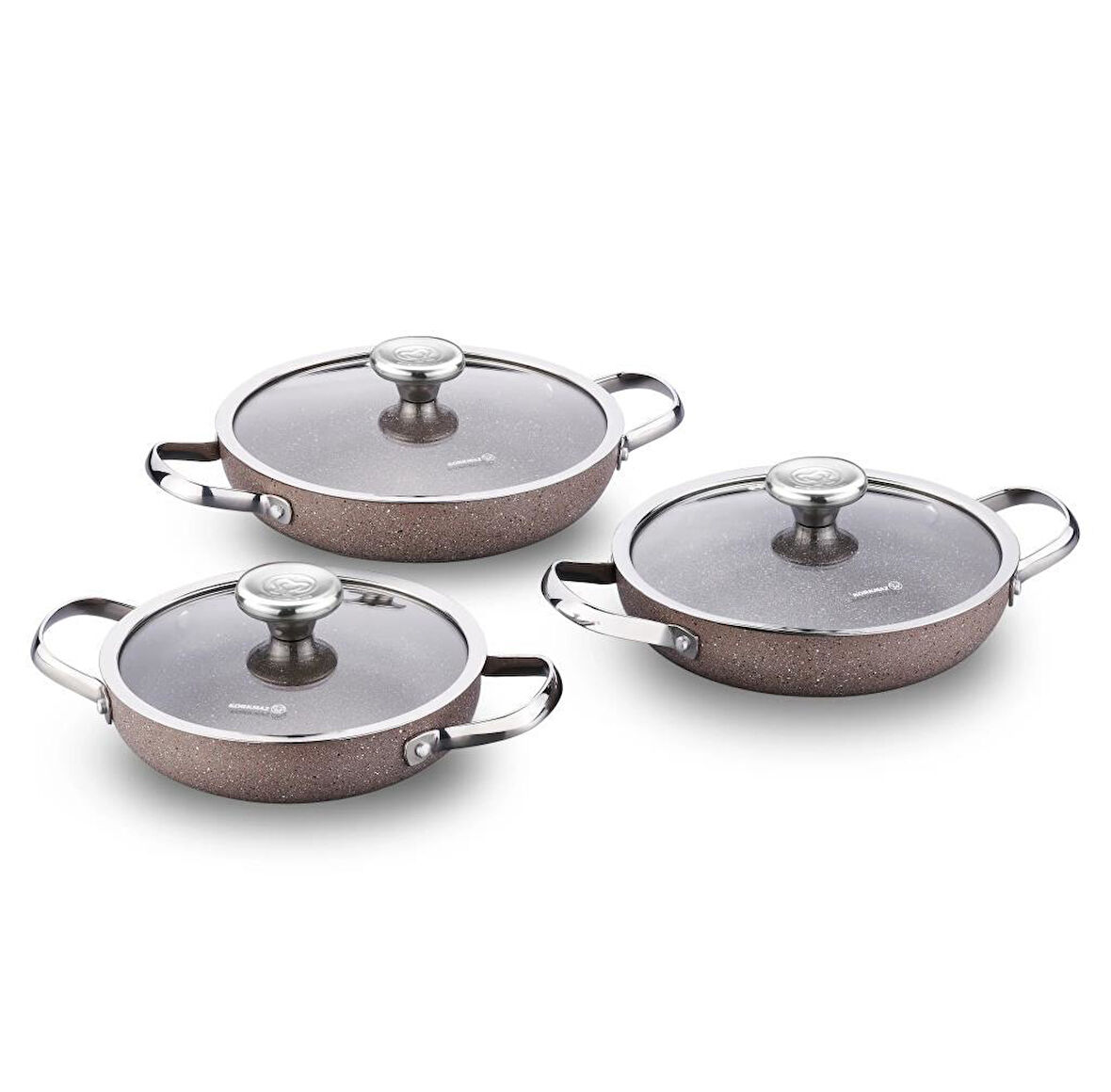 KORKMAZ A2920 BROWNİ 6 PARÇA OMLET SET