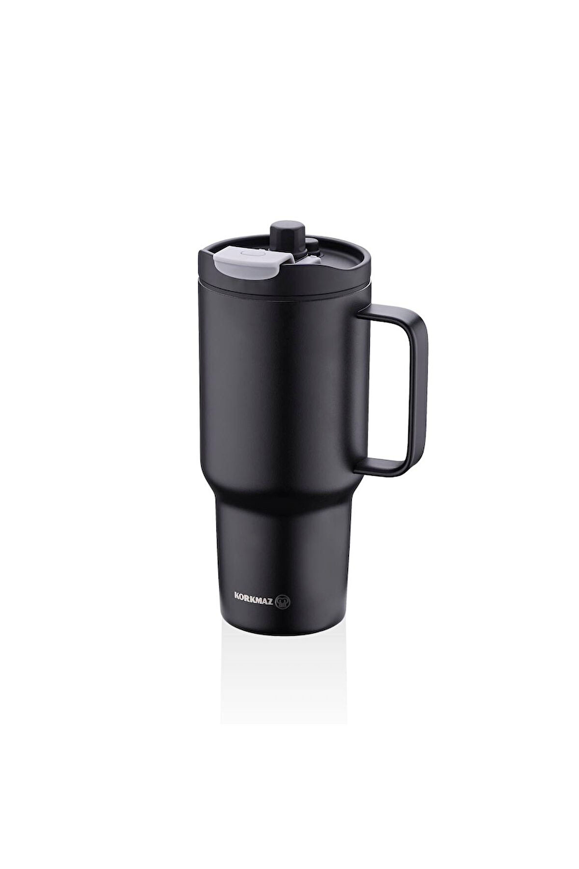 Korkmaz Freedom 1 Litre Siyah Pipetli Bardak Termos A5577