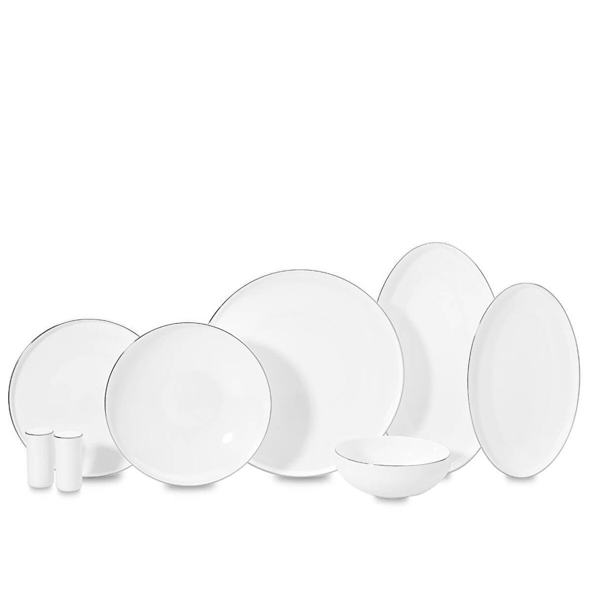 Korkmaz Diana Collection 60 Parça Platin Yemek Takımı
