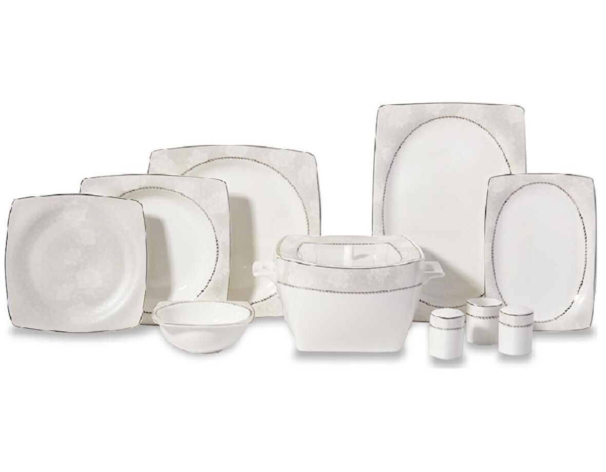 Korkmaz Bone Selection A8442 60 Parça 12 Kişilik Yemek Takımı