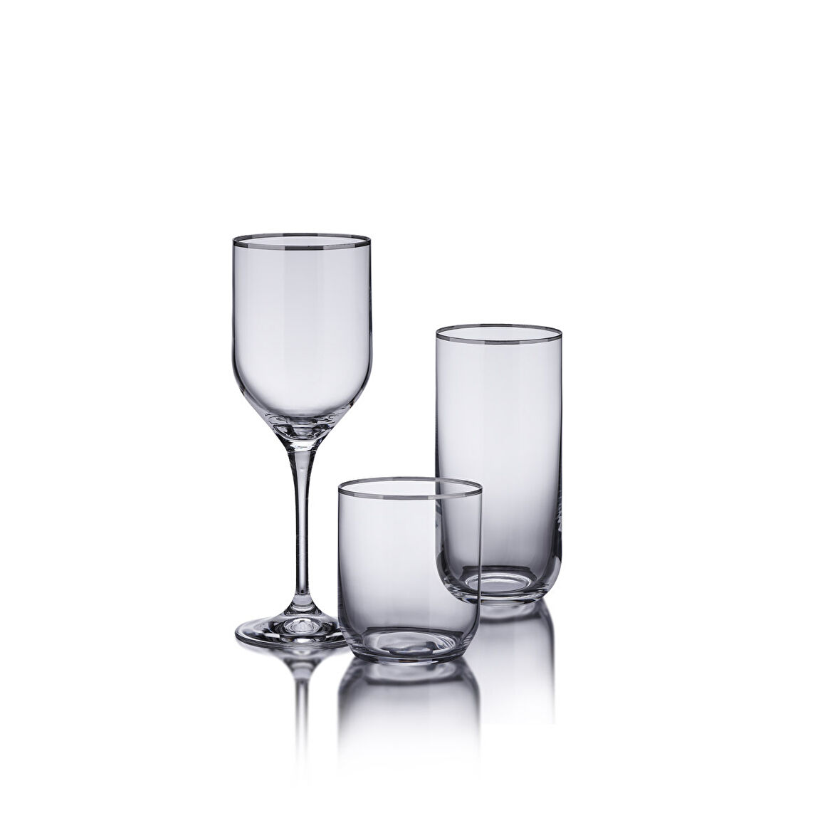 Korkmaz Hera Kristal Platin 36 Parça Bardak Seti A9213-1