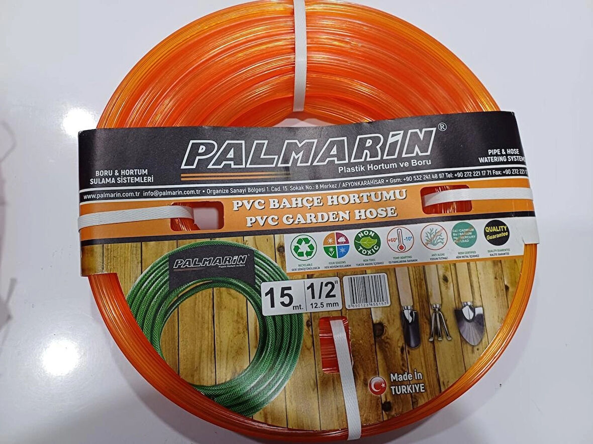 Palmarin 1/2 Pvc Soft Bahçe-ev Hortumu 15 Metre