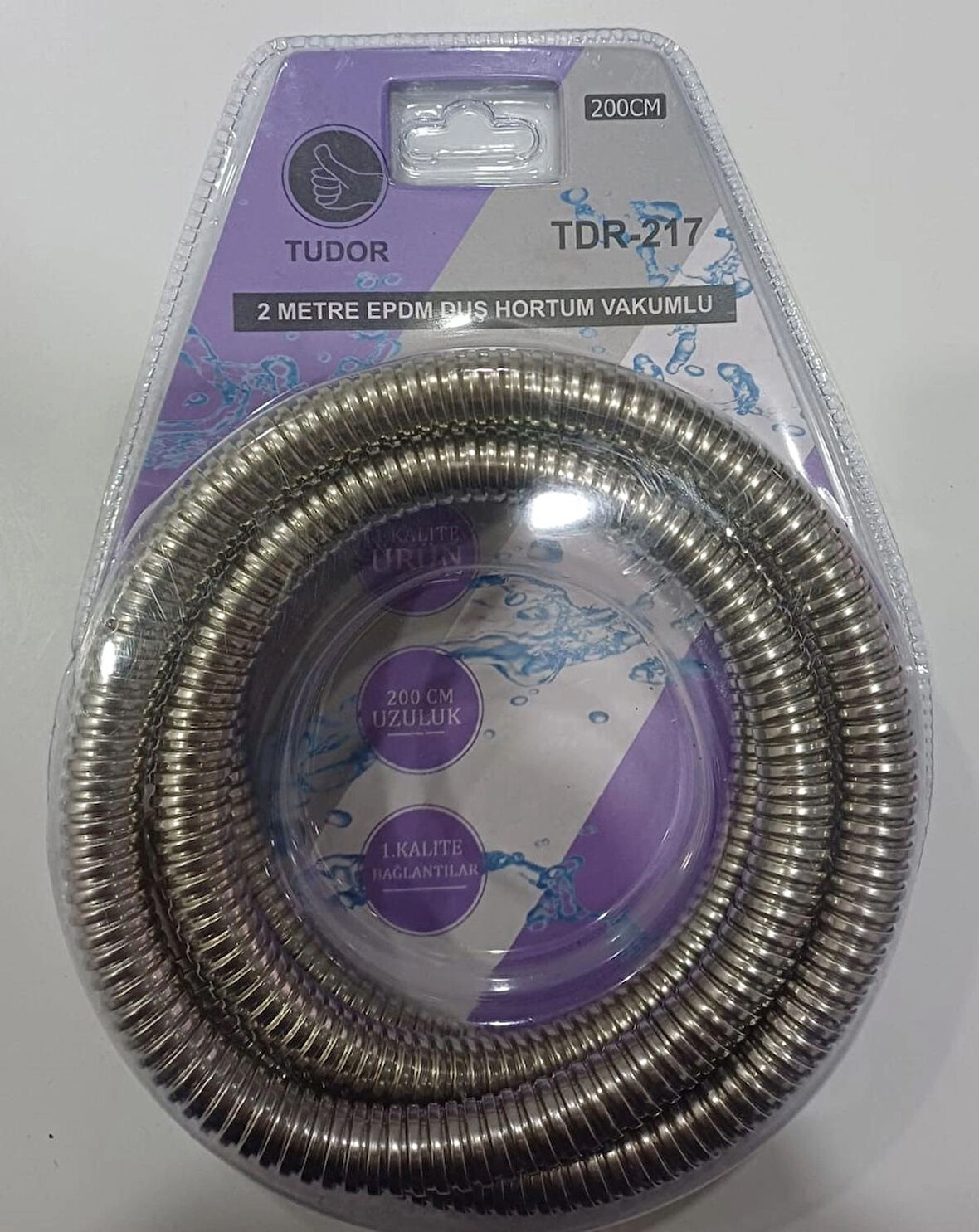 Tudor 2 Metre Epdm Esnek Spiral Duş Hortumu